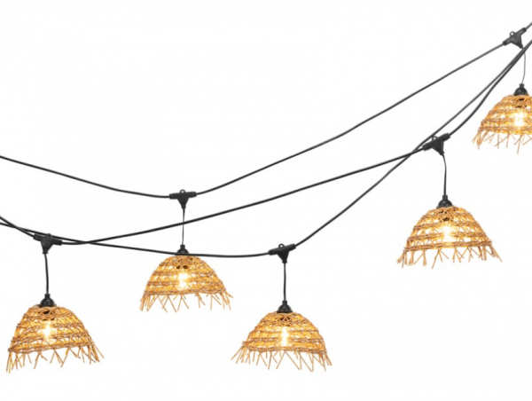Lampu Tali dengan Nuansa Boho